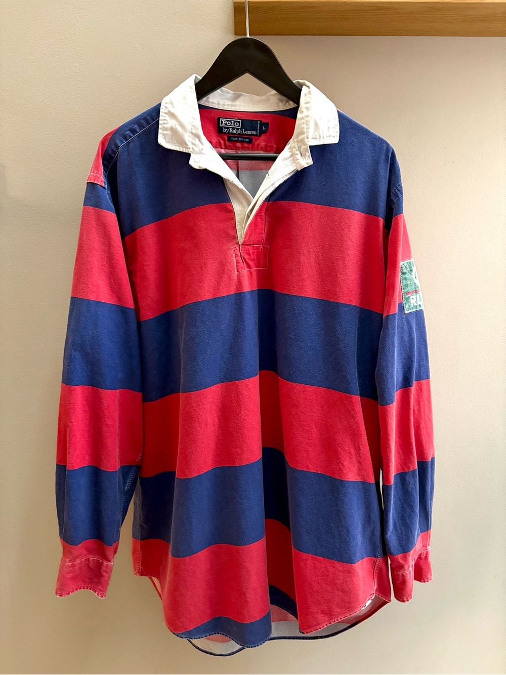 Polo Ralph Lauren VTG CP93 striped collared button shirt L/XL